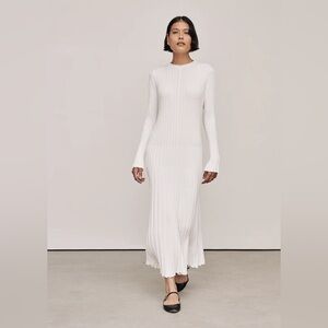 Dish Ada long sleeve off white dress size xs/small